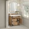 James Martin Vanities 36'' Single Vanity, Light Natural Oak w/ 3 CM White Zeus Quartz Top 424-V36-LNO-3WZ - alternate 2